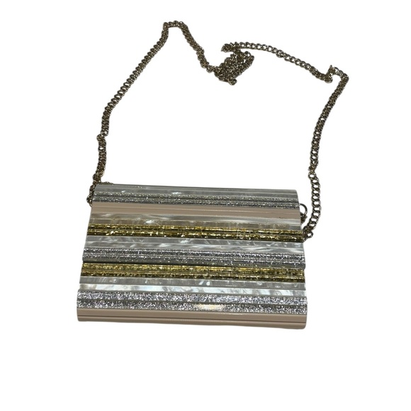 Kurt Geiger London Party Eagle Clutch - Gold, Silver, Champagne, and Pearl - Picture 13 of 16